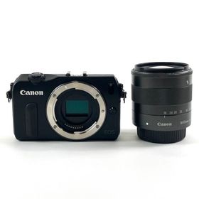 キヤノン Canon EOS M EF-M 18-55 IS STM レンズキット ブラック デジタル ミラーレス 一眼カメラ 中古