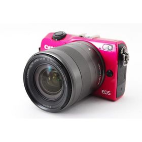 キヤノン Canon EOS M2 レッド レンズキット 美品 スマホへ転送 自分撮りミラーレス バリアングル液晶