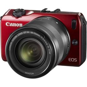 キヤノン Canon EOS M レンズキット レッド EOSMRE-18-55ISSTMLK <プレゼント包装承ります>