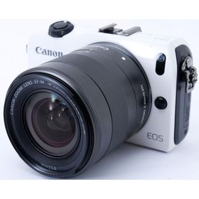 キヤノン ミラーレス CANON EOS M ホワイト レンズキット 中古 新品SDカード付き 届いてすぐに使える フルHD撮影 手振れ補正 保証 大人気ホワイト