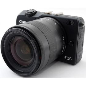 キヤノン ミラーレス CANON EOS M2 レンズキット ブラック 中古 Wi-Fi搭載 新品SDカード付き 届いてすぐに使える