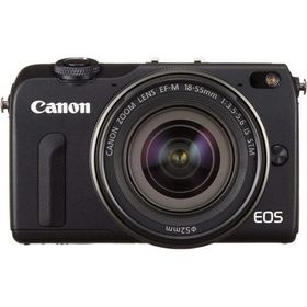 キヤノン Canon EOS M2 EF-M18-55 IS STM レンズキット ブラック EOSM2BK-1855ISSTMLK <プレゼント包装承ります>