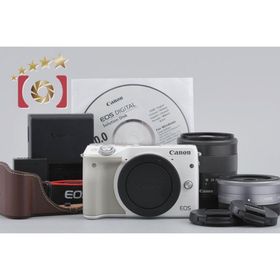 【中古】Canon キヤノン EOS M3 ホワイト ダブルレンズキット