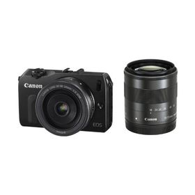 中古 １年保証 美品 Canon EOS M 18-55mm IS STM / 22mm STM ブラック