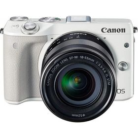 キヤノン Canon EOS M3 レンズキット ホワイト EOSM3WH-1855ISSTMLK <プレゼント包装承ります>