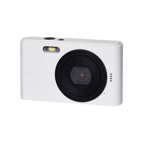 KEIYO コンパクトデジカメ ツートンカラーがかわいい 初めてのデジカメから日常のおてごろ使いに ホワイト×ブラック NT-DC001-WBK