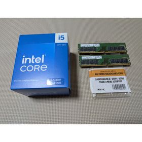インテル(intel)のCore i5 14400F と DDR4 PC4-25600 16GB X2(PCパーツ)