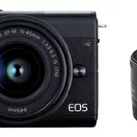 【中古】 Canon ミラーレス一眼カメラ EOS M200 ダブルレンズキット ブラック EOSM200BK-WLK