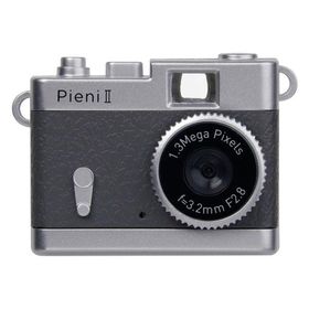 トイカメラ クラシックカメラ風 Pieni II ピエニ2 DSC-PIENI2 Kenko 静止画 動画撮影 音声録音 USB充電式 かわいい 超小型 グレー DSC-PIENI2-GY ◆宅