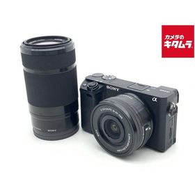 【中古】 【並品】 ソニー α6400 ダブルズームレンズキット ブラック [ILCE-6400Y B]