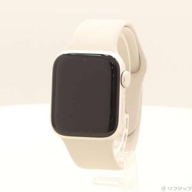 〔中古〕Apple(アップル) Apple Watch SE 第2世代 GPS 40mm スターライトアルミニウムケース スターライトスポーツバンド〔377-ud〕