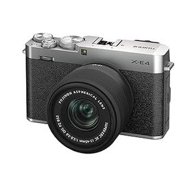 【中古】［非常に良い］富士フイルム(FUJIFILM) ミラーレスデジタルカメラ FUJIFILM X-E4 レンズキット シルバー (XC15-45) F X-E4LK-1545-S