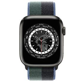 Apple Apple Watch Edition Series7 45mm GPS+Cellularモデル ML8X3J/A+MN5U3FE/A A2478【スペースブラックチタニウムケース/ミッドナイトユーカリスポーツループ】 [中古] 【当社3ヶ月間保証】 イオシス