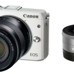【中古】Canon キヤノン EOS M3 ダブルレンズキット ホワイト
