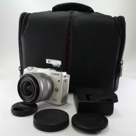 【中古】Canon ミラーレス一眼カメラ EOS M3 レンズキット(ホワイト) EF-M15-45mm F3.5-6.3 IS STM 付属 EOSM3WH-1545ISSTMLK