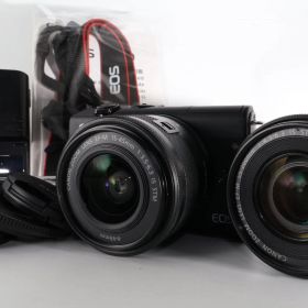 Canon ミラーレス一眼カメラ EOS M200 ダブルズームキット ブラック EOSM200BK-WZK