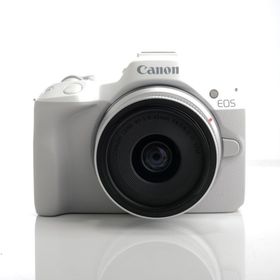 キヤノン(Canon)の【中古】(キヤノン) Canon EOS R50+RF18-45 IS STMレンズキット ホワイト(コンパクトデジタルカメラ)