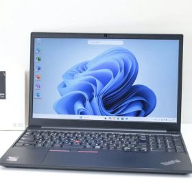 美品 訳有品15.6型 Lenovo ThinkPad E15 Gen2 Ryzen 5 4650U★6コア Core i7相当 8GB / SSD256GB カメラ ノートパソコン Windows11 17434