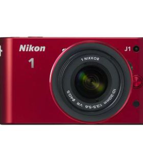 【中古】Nikon ミラーレス一眼カメラ Nikon 1 (ニコンワン) J1 (ジェイワン) 標準ズームレンズキット レッドN1 J1HLK RD