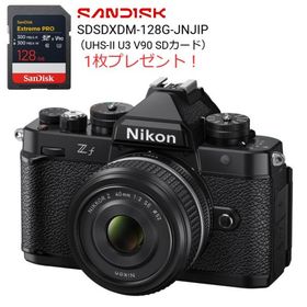 [新品]Nikon ニコン Zf 40mm f/2（SE）レンズキット ブラック【SanDisk SDカード128GB 1枚プレゼント!】