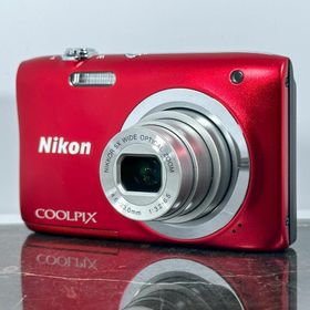 ニコン(Nikon)の【美品】Nikon COOLPIX A100 レッド③(コンパクトデジタルカメラ)