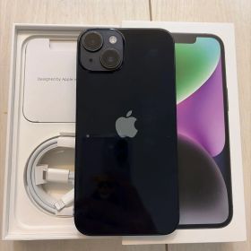 ✶美品✶Apple iPhone 14 ブラック 本体 充電ケーブル付き