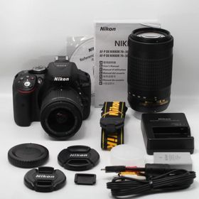 Nikon デジタル一眼レフカメラ D5300 AF-P ダブルズームキット ブラック D5300WZ3