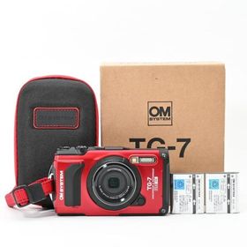＜美品＞ OM SYSTEM OLYMPUS Tough TG-7 レッド RED 美品｜防水・耐衝撃｜アウトドア・水中撮影に