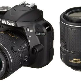 【中古】Nikon デジタル一眼レフカメラ D3300 ダブルズームキット2 ブラック
