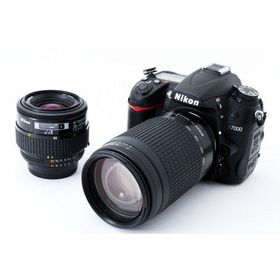 ニコン Nikon D7000 標準&amp;超望遠ダブルズームセット 美品 SDカードストラップ付き <プレゼント包装承ります>