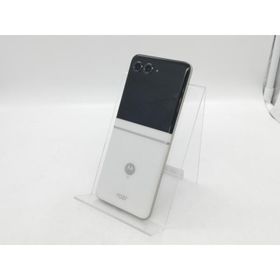 【中古】MOTOROLA docomo 【SIMフリー】 motorola razr 50d ホワイトマーブル 8GB 256GB M-51E【秋葉5号】保証期間１ヶ月【ランクC】