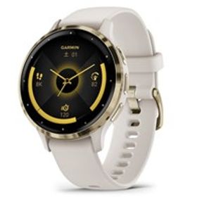 ★ガーミン Venu 3S コンパクトサイズ 010-02785-44 [Ivory/Cream Gold]【国内正規流通品】