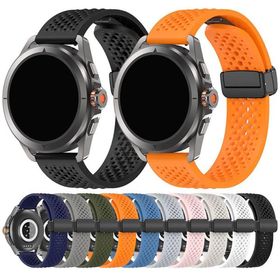 SUUNTO Watch スマートウォッチ バンド ベルト マグネット付き 磁気付き 通気 Ocean / Race S Run シリコン バンド幅 22mm