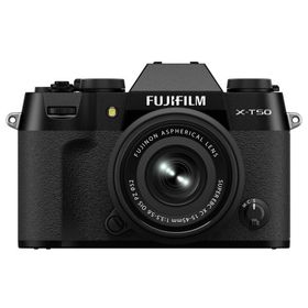 [新品]FUJIFILM フジフイルム X-T50 JP XC15-45mmレンズキット ブラック（日本語・英語のみ対応）