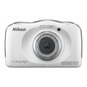 【中古】Nikon デジタルカメラ S33 防水 1317万画素 S33 ホワイト S33WH(コンパクトデジタルカメラ)