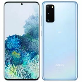 【中古】Bランク【やや傷や汚れあり】SIMロック解除済み 元au SAMSUNG Galaxy S20 5G SCG01 クラウドブルー 本体のみ 利用制限〇(白ロム) 送料無料