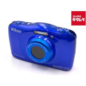 【中古】 【難あり品】 ニコン COOLPIX S33BL ブルー