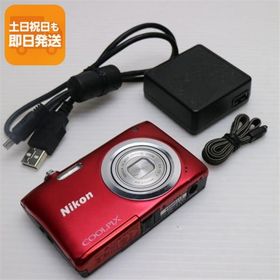 美品 COOLPIX A100 レッド 即日発送 コンデジ Nikon 本体 あすつく 土日祝発送OK