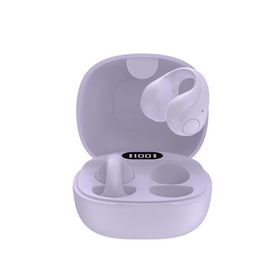 ワイヤレスイヤホン イヤーカフ型 アクセサリー ブルートゥース イヤフォン グリーンハウス GH-OWSB-PU/9024 パープルｘ１台/送料無料