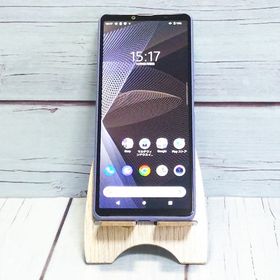 au Xperia 10 III SOG04 ブルー SONY 美品 096