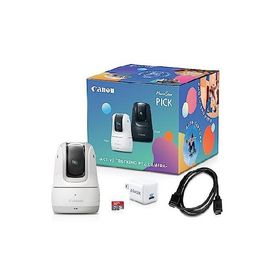 【平行輸入品】Canon PowerShot Pick Active Tracking PTZ Camera with Built-in Wi-Fi, Photo and Video, Compact and Portable, Wireless Webcam, White