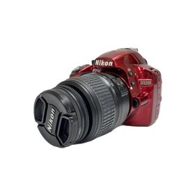 Nikon◆デジタル一眼カメラ D3200 200mm ダブルズームキット [レッド]/レンズ内小ゴミキズ//