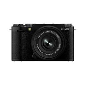 【中古】 富士フイルム(FUJIFILM) ミラーレス一眼カメラ X-M5 レンズキット(XF15-45) ブラック F X-M5LK-1545-B JP 日英二言語モデル