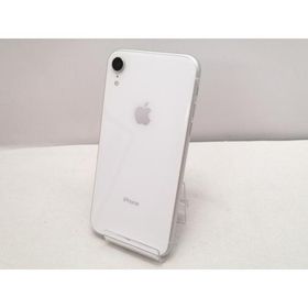 【中古】Apple docomo 【SIMロック解除済み】 iPhone XR 64GB ホワイト MT032J/A【仙台駅東口】保証期間１ヶ月【ランクC】