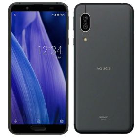 【中古】AU AQUOS sense3 SHV45 ブラック 黒 白ロム