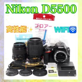すぐ使える◆Nikon D5500◆WiFi転送◆一眼レフカメラ◆少し訳あり！