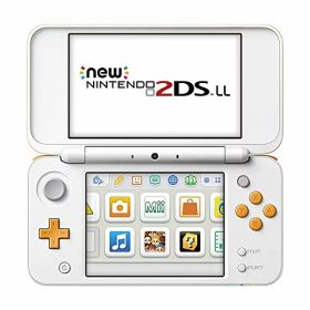 【中古】Newニンテンドー2DS LL ホワイト×オレンジ