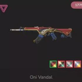 💥 アジア太平洋 💥 アンランク 💥 1 スキン 💥 鬼 ヴァンダル 💥