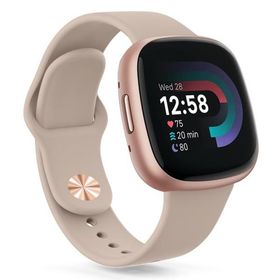 バンド for Fitbit Versa4 ベルト Versa3 バンド フィットビットSense/Sense 2 ベルト, シリコン交換バ