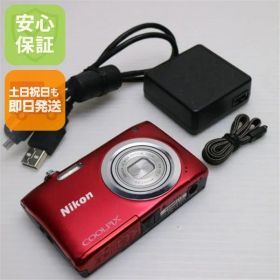 美品 COOLPIX A100 レッド 即日発送 コンデジ Nikon 本体 土日祝発送OK 05000